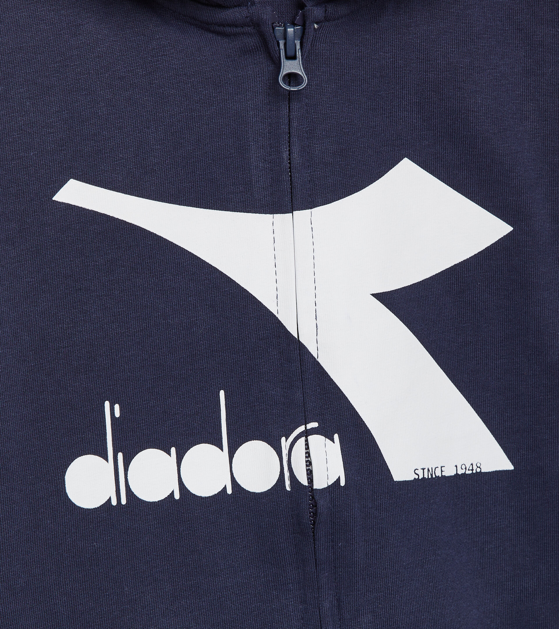 Hooded full-zip sweatshirt - Kids JU.HOODIE FZ CLASSIC NAVY - Diadora