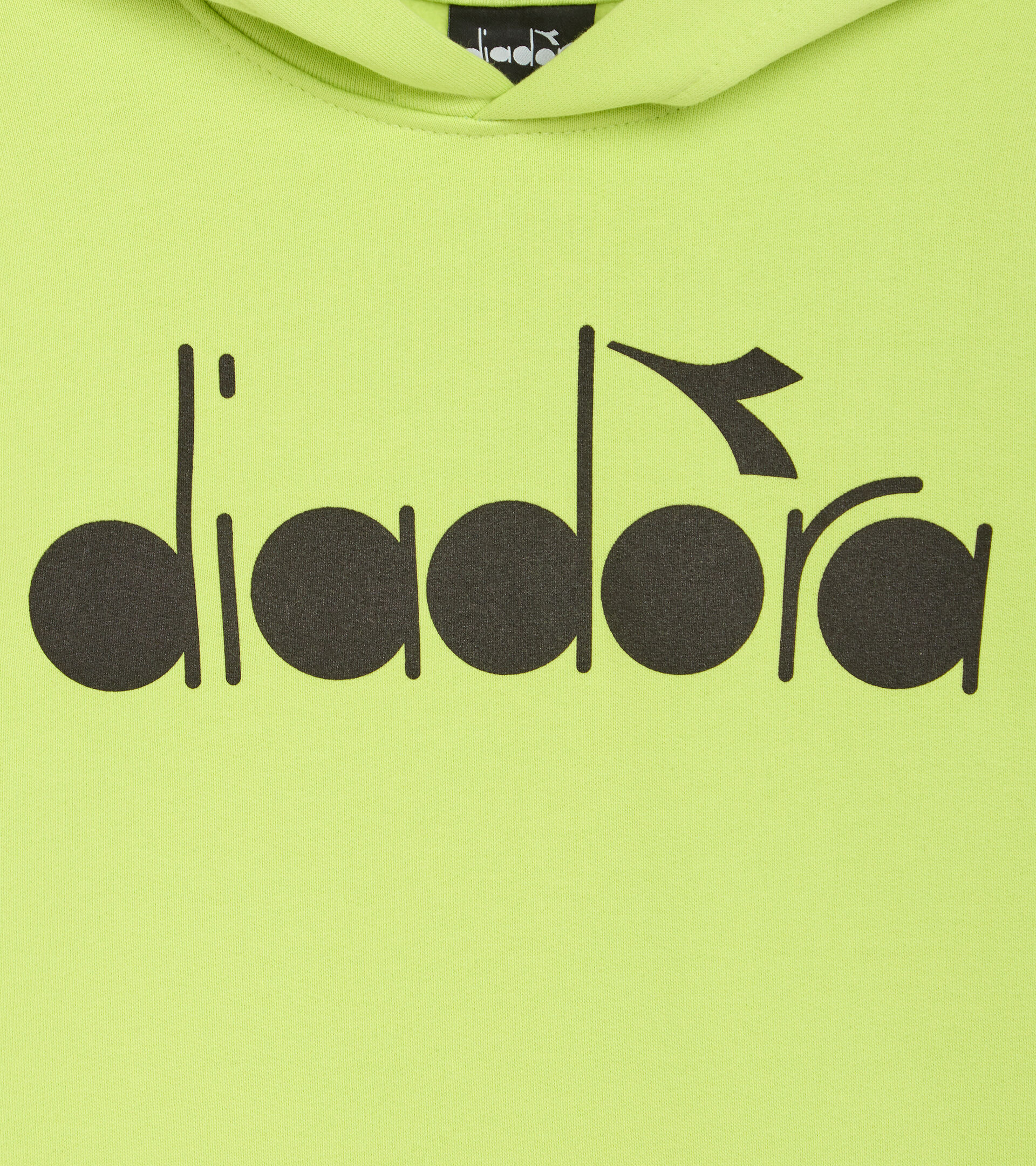 Sweatshirt mit Logo - Kinder JB.HOODIE D LINDE GRUN - Diadora
