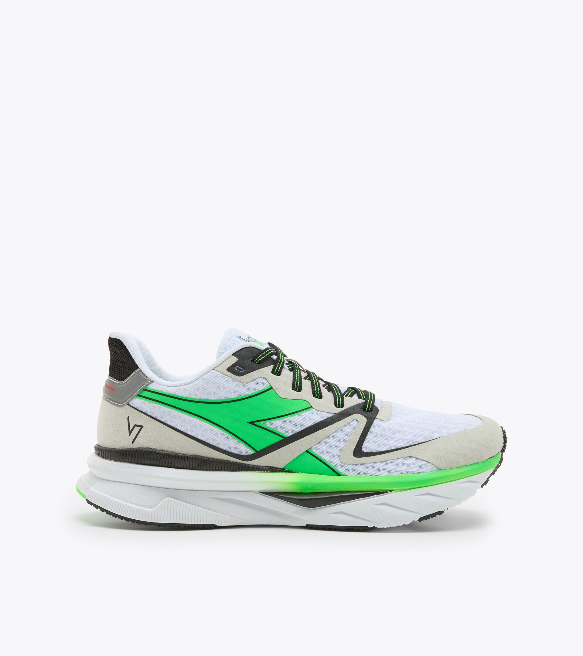 Made in Italy Running shoes - Unisex ATOMO V7000 WHITE/GREEN FLUO/BLACK - Diadora