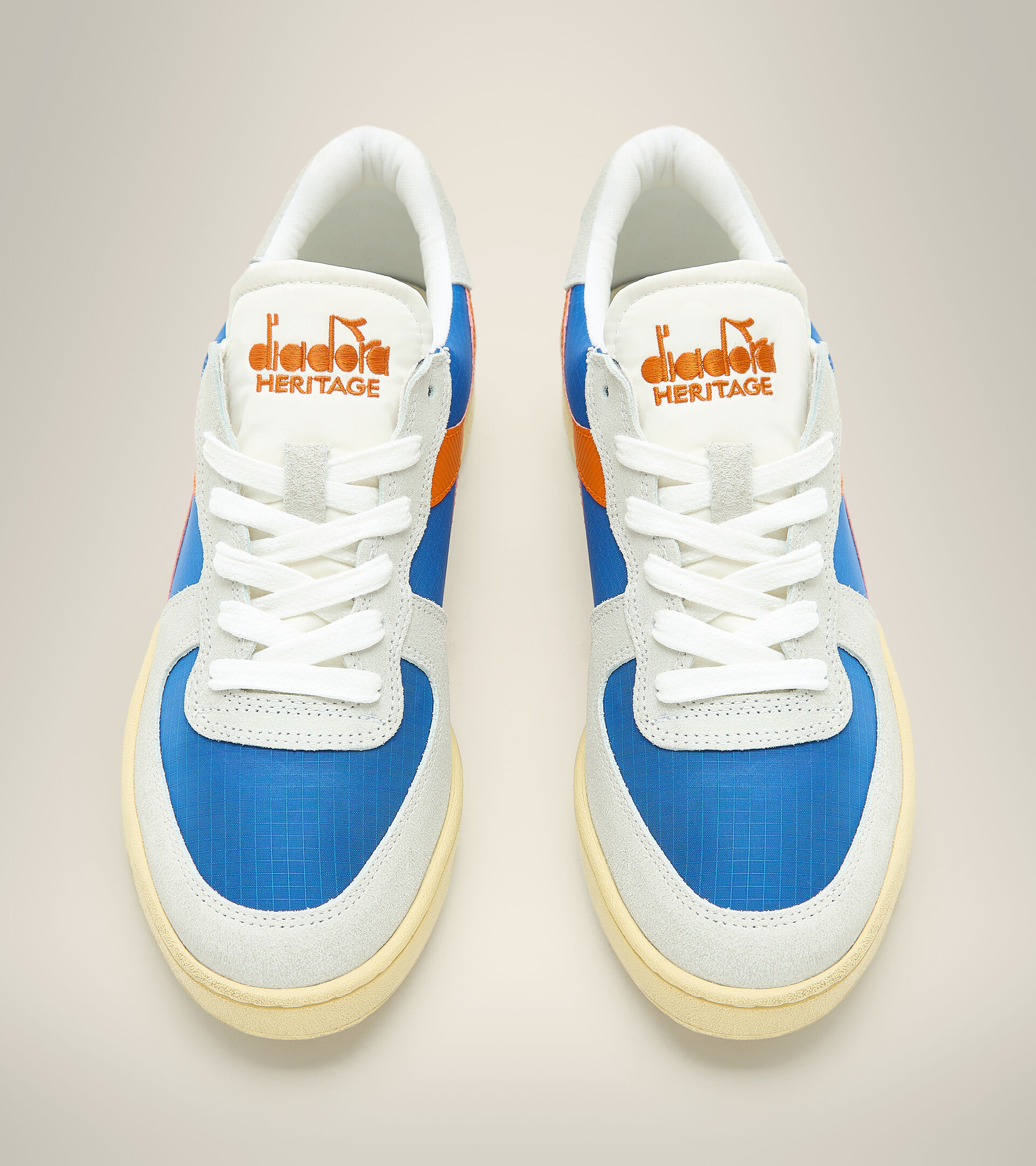 Heritage shoe - Unisex MI BASKET LOW RIPSTOP DARK ROYAL /WHITE - Diadora