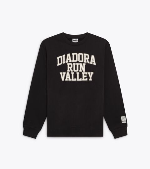 Felpa a girocollo - Run Valley - Per ogni genere SWEATSHIRT CREW RUN VALLEY NERO - Diadora