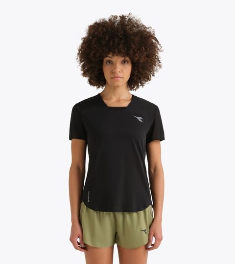 Super Light FIBRAZERO t-shirt  - Running - Women&rsquo;s
 L. SS T-SHIRT SUPER LIGHT FIBRAZERO BLACK - Diadora