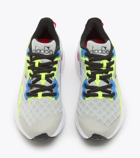 MYTHOS VOLO 3 Y, ARGENTO/NERO/GIALLO FL DD Scarpe da running junior - Unisex MYTHOS VOLO 3 Y ARGENTO/NERO/GIALLO FL DD - Diadora