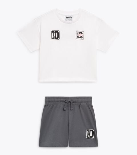 Sports set - T-shirt and shorts - Girls
 JG. SET ESS. SPORTS SS OPTICAL WHITE - Diadora