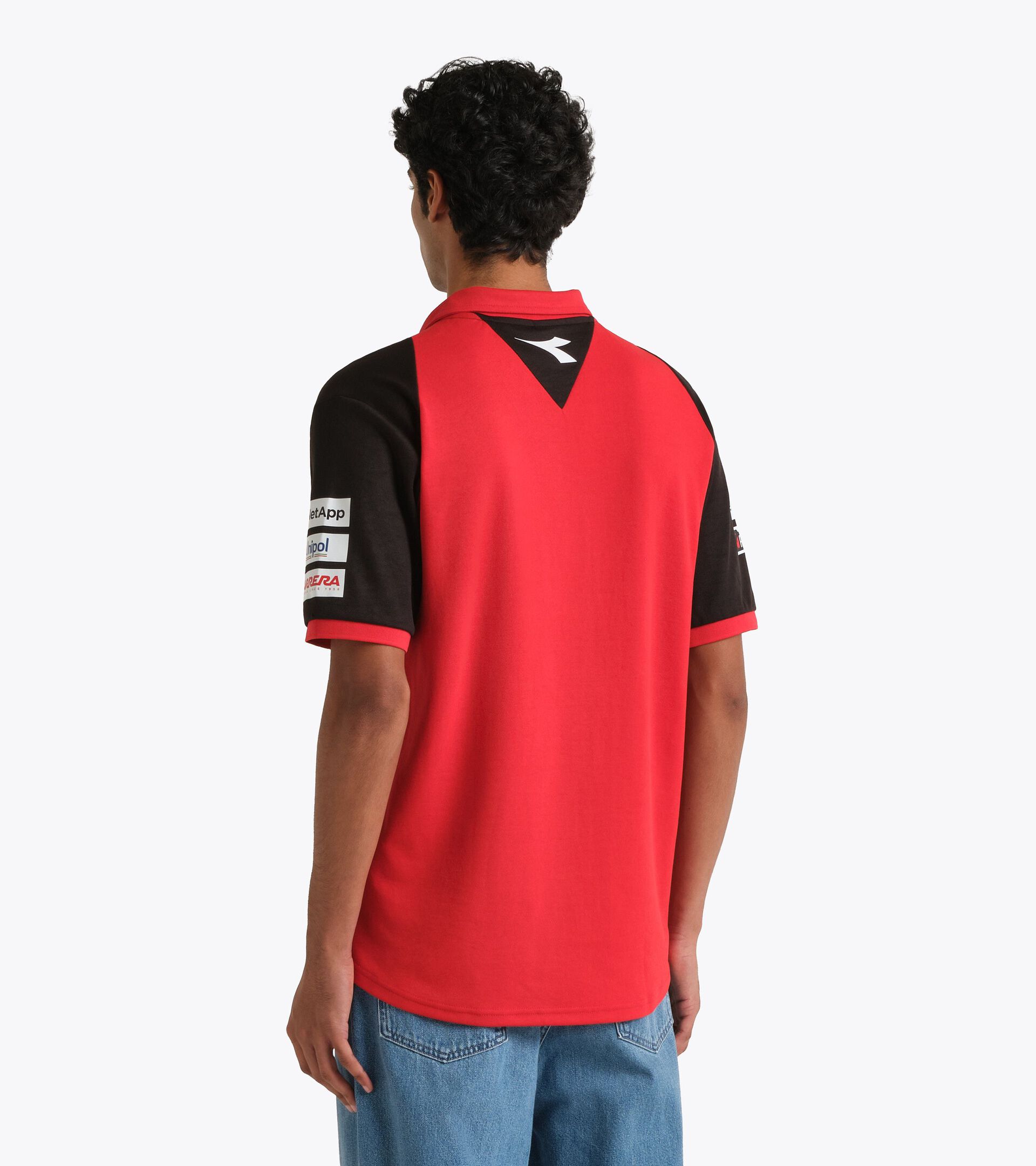 Polo Shirt Replik Ducati MotoGP 2026 - Herren POLO DUCATI REPLICA MGP26 DUCATI MGP ROT/SCHWARZ - Diadora