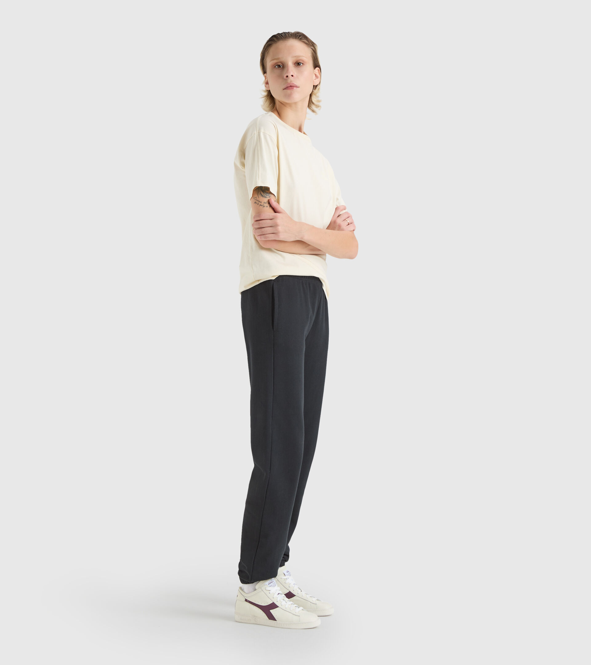 Pantalon de sport - Femme L.PANTS CUFF CORE NOIR - Diadora