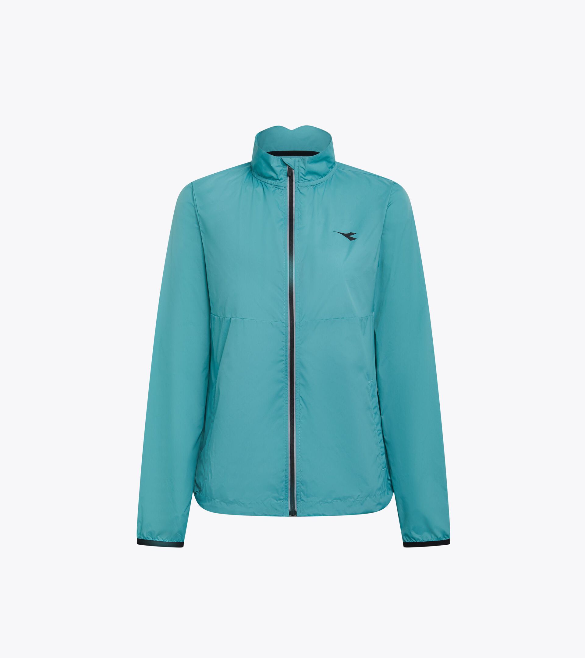 Windproof jacket - Women L. PACKABLE WIND JACKET DUSTY TURQUOISE - Diadora