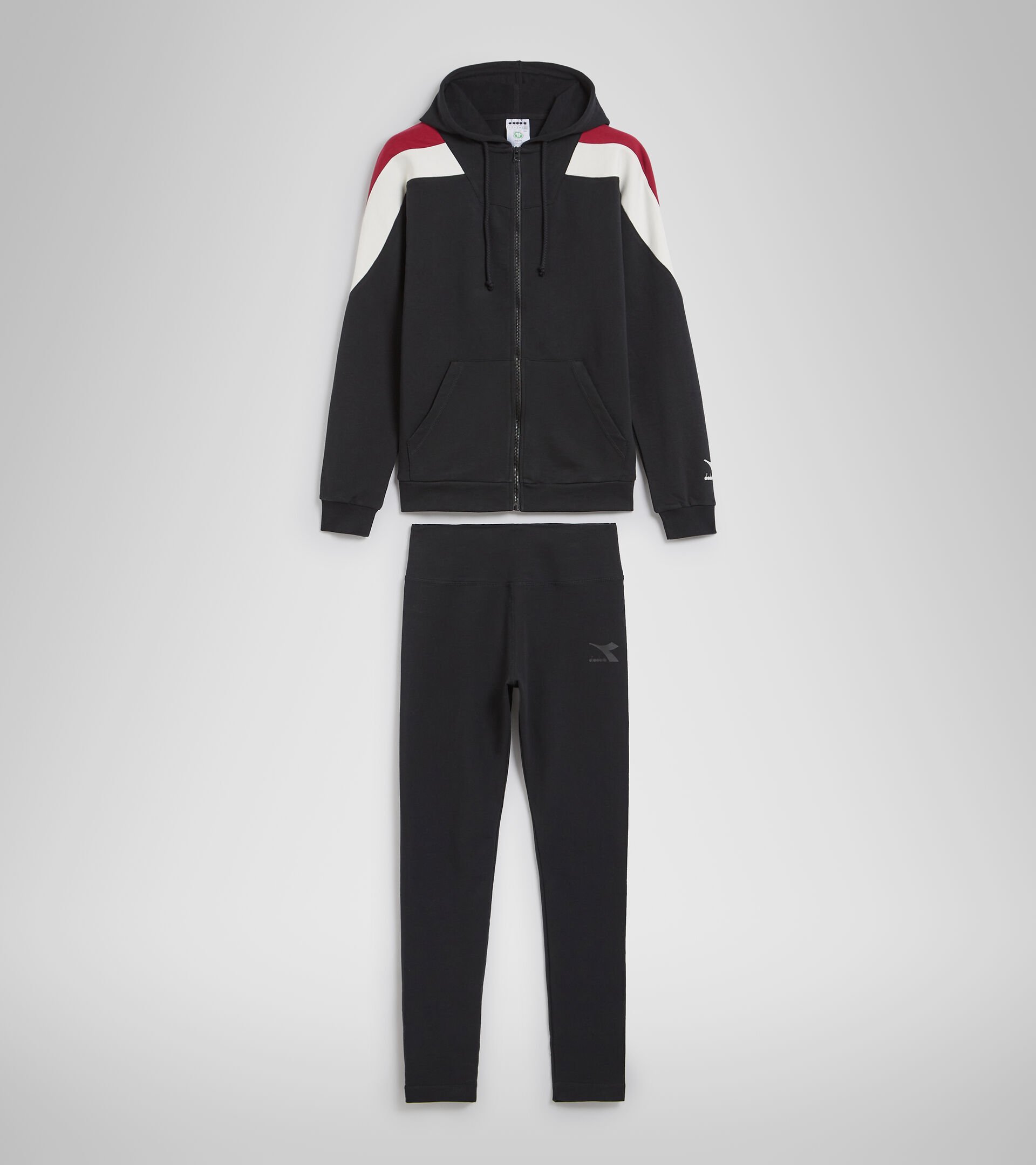 Tracksuit - Women L.TRACKSUIT HD FZ CORE BLACK - Diadora