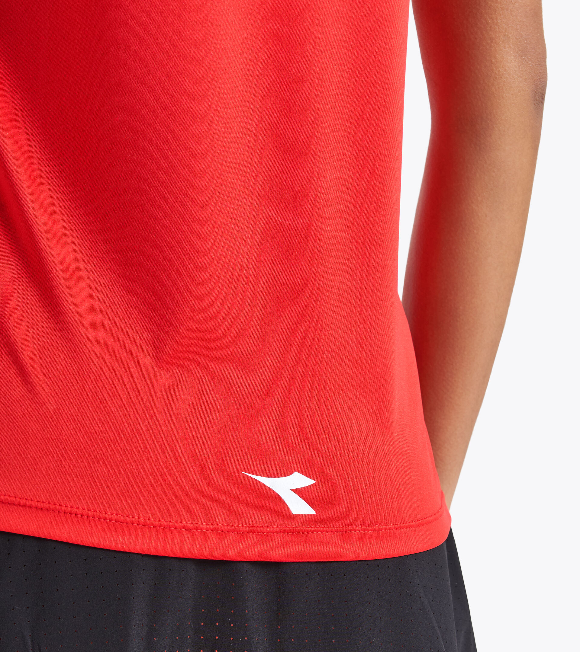 Tennis-T-Shirt - Damen  L. SS T-SHIRT FEUERROT - Diadora