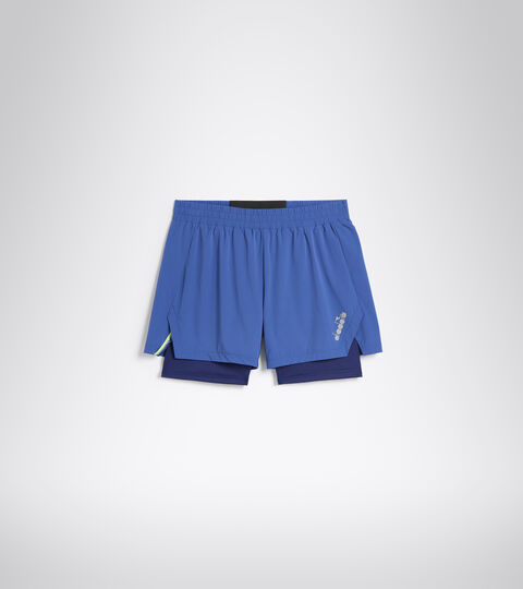 DOUBLE LAYER BERMUDA BE ONE, AZUL DELFT Pantalones cortos de doble capa - Hombre DOUBLE LAYER BERMUDA BE ONE AZUL DELFT - Diadora
