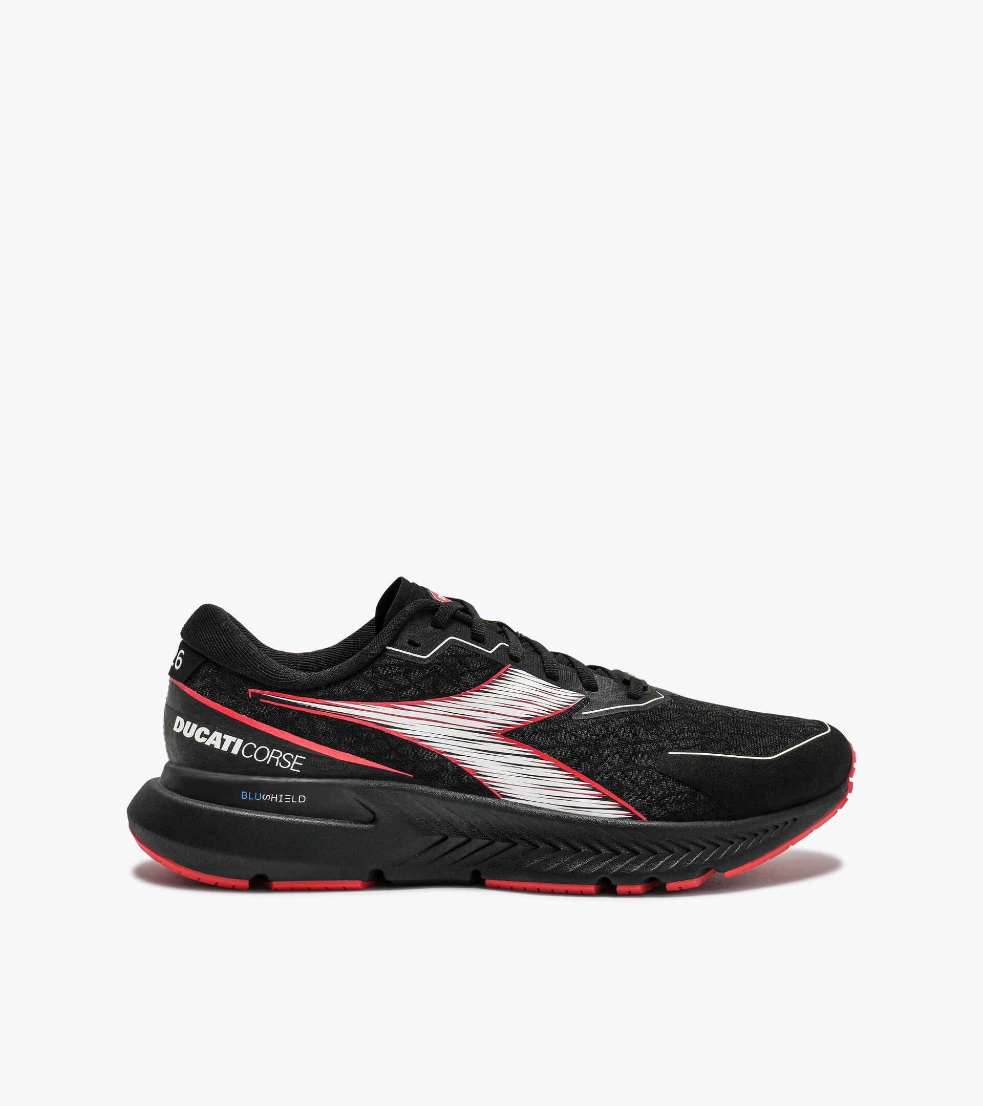 Zapatilla de running diadora X Ducati Corse - Hombre  DUCATI VELOCE 100TH BLACK/DUCATI MGP RED/BLACK - Diadora