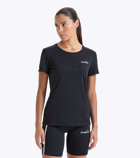 Lauf-T-Shirt - Damen L. SS T-SHIRT RUN SCHWARZ - Diadora