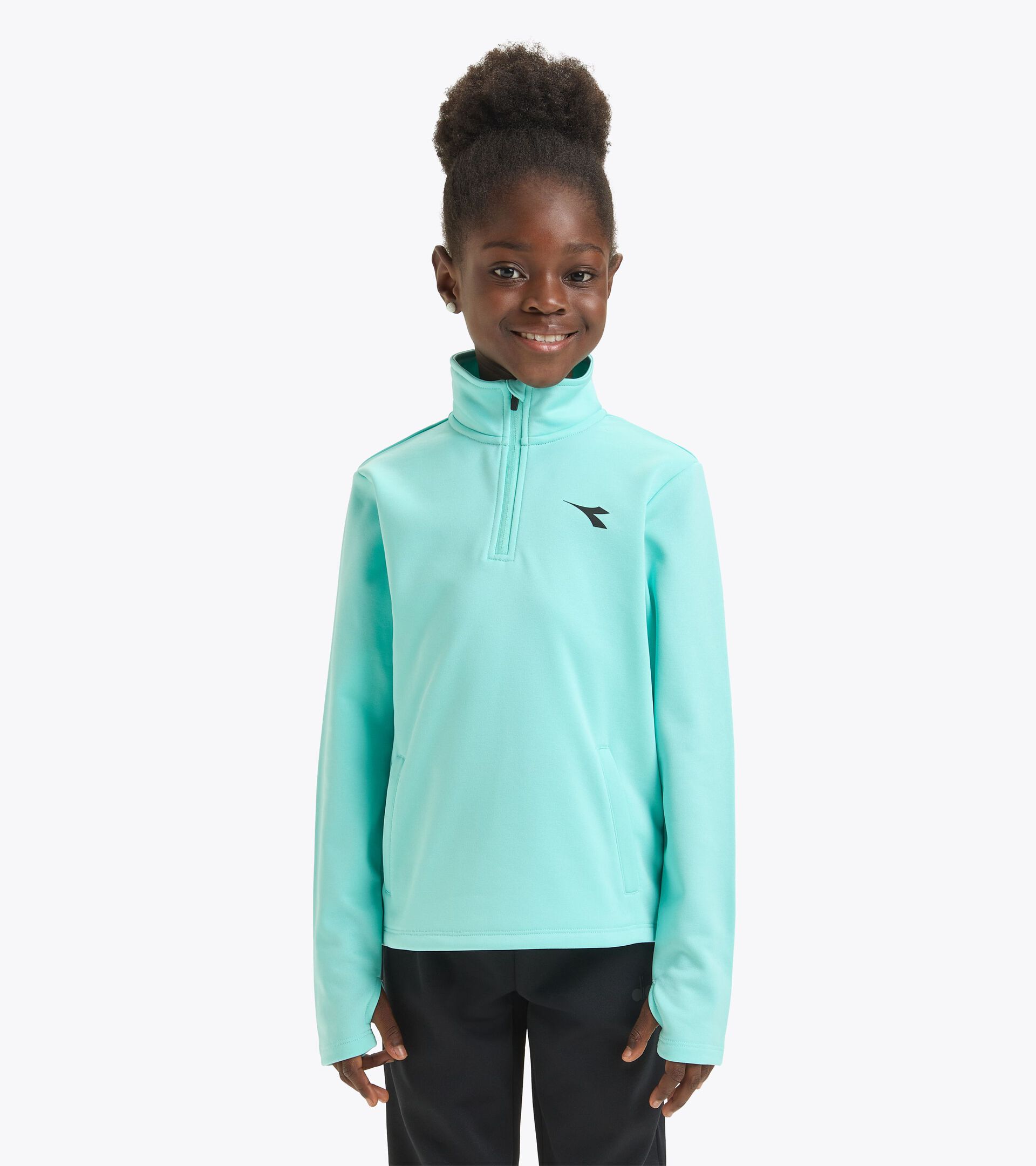 Sports shirt - Kids - Gender Neutral J. WARM UP ARUBA BLUE - Diadora