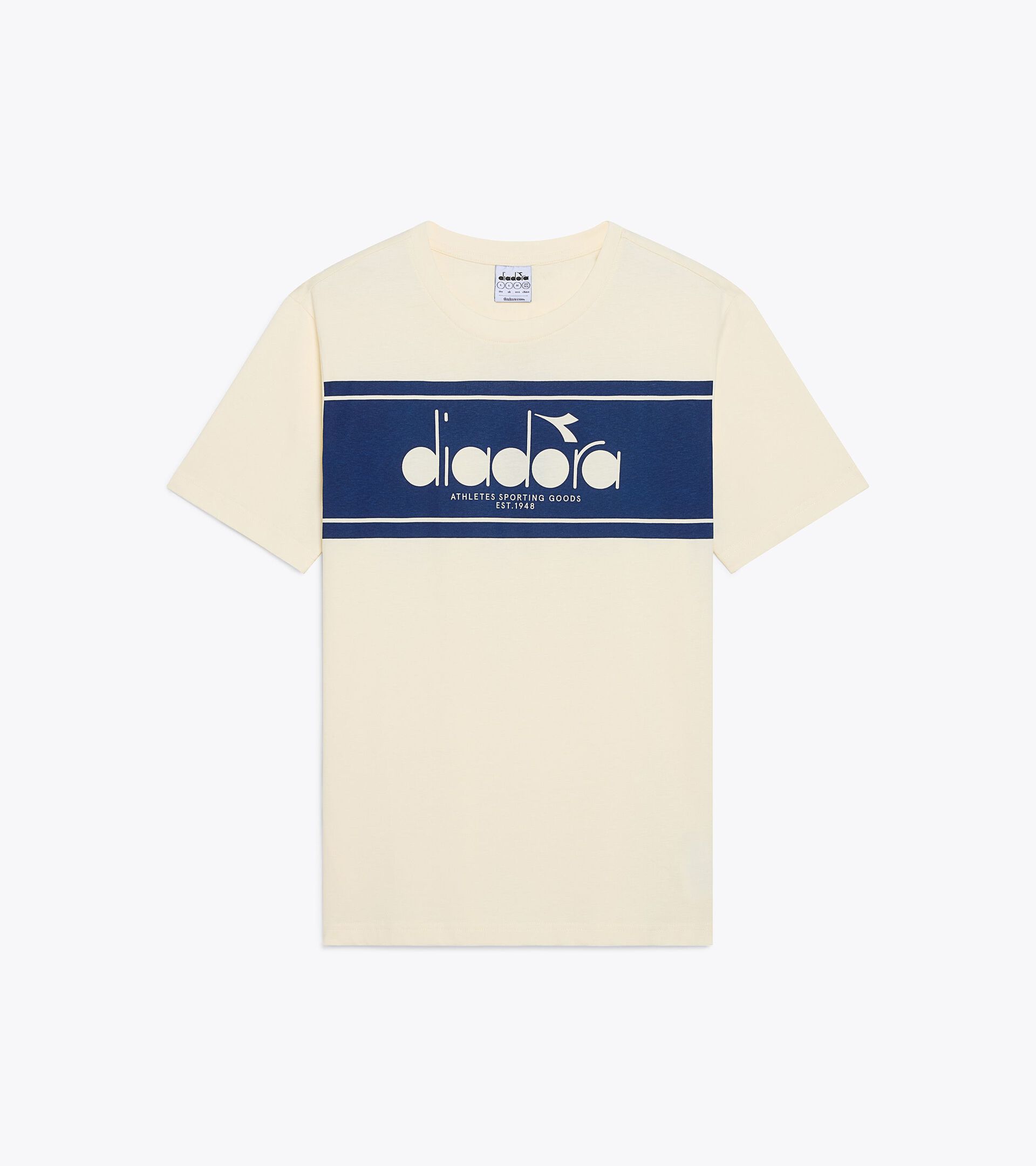 Short-sleeved T-shirt - Regular fit - Men&rsquo;s LOGO SPECTRA SS T-SHIRT WHISPER WHITE - Diadora