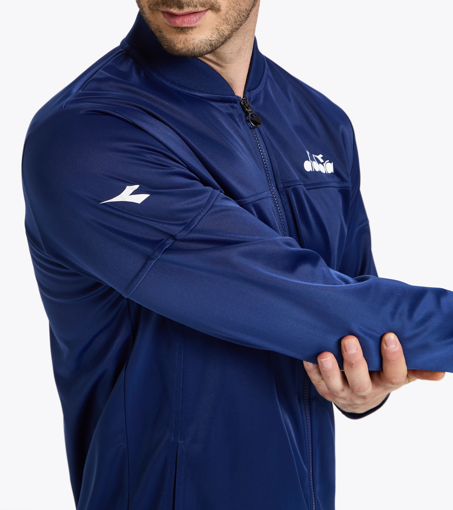 Veste de tennis - Homme JACKET COURT DIADORA CLUB BLEU DOMAINE - Diadora