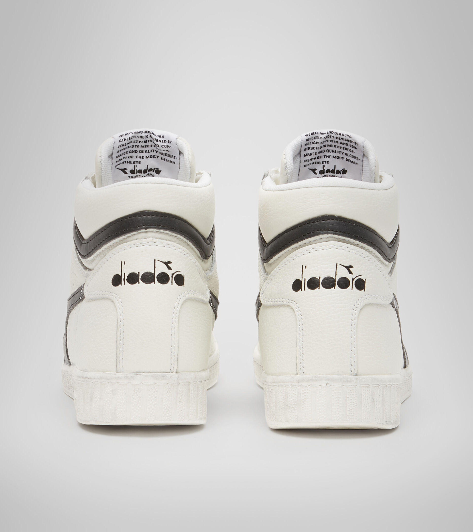 Footwear Sportswear UNISEX GAME L HIGH WAXED BIANCO/NERO Diadora