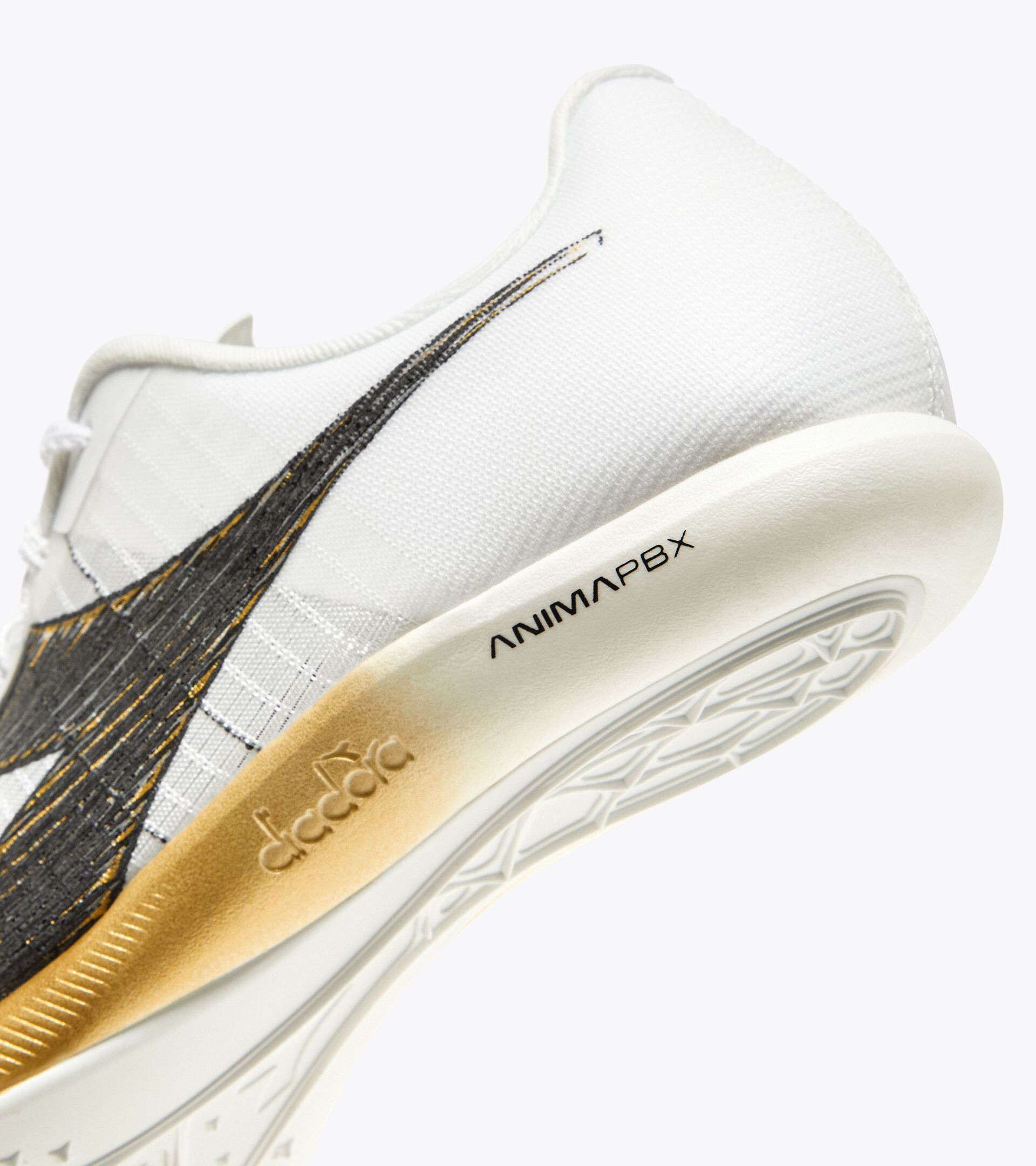 Running shoe - Unisex VELOCITA CARBON WHITE/BLACK/GOLD - Diadora