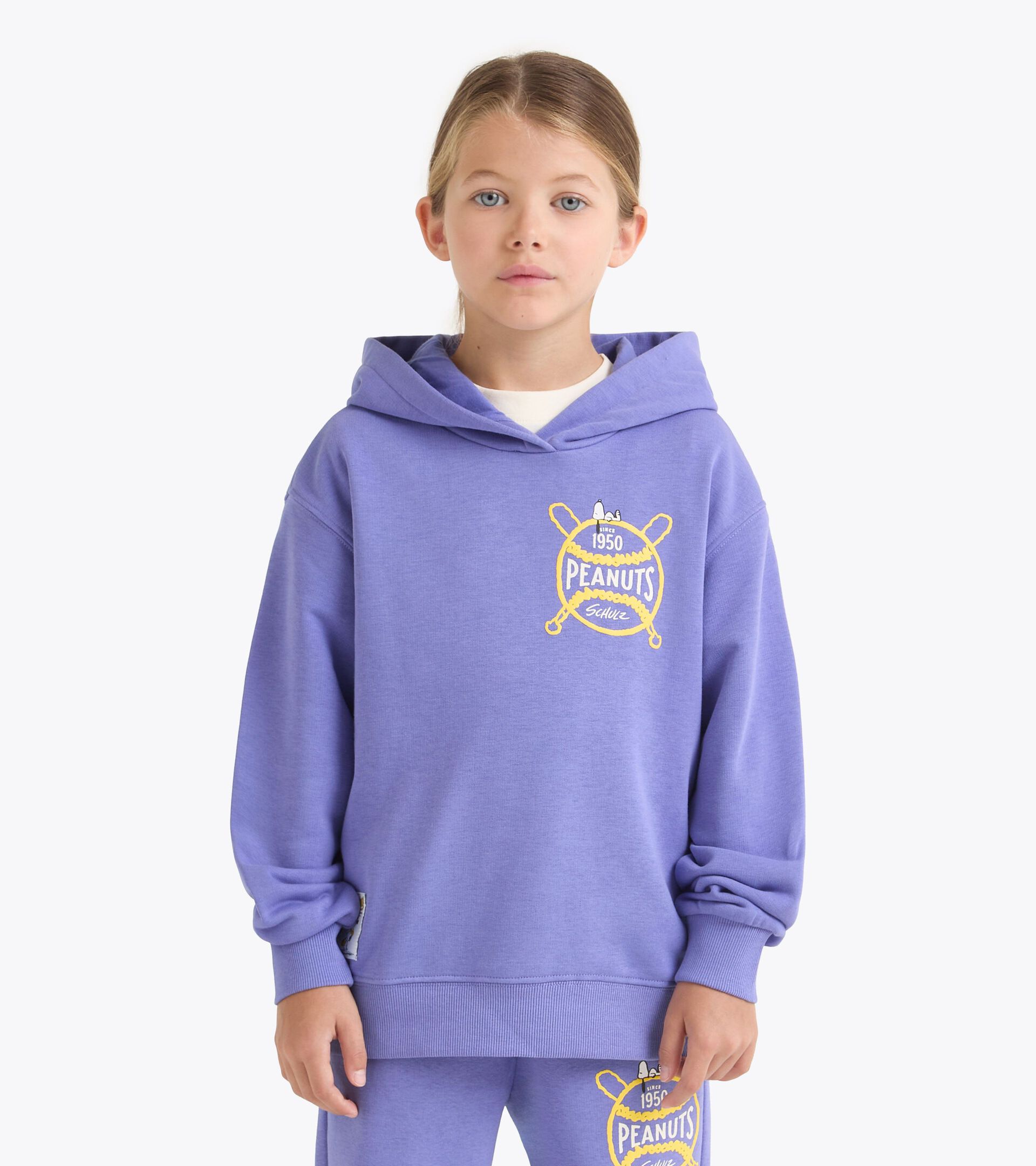 Peanuts hoodie - Kids - All-gender
 JU. HOODIE PEANUTS IRIS BLOOM - Diadora