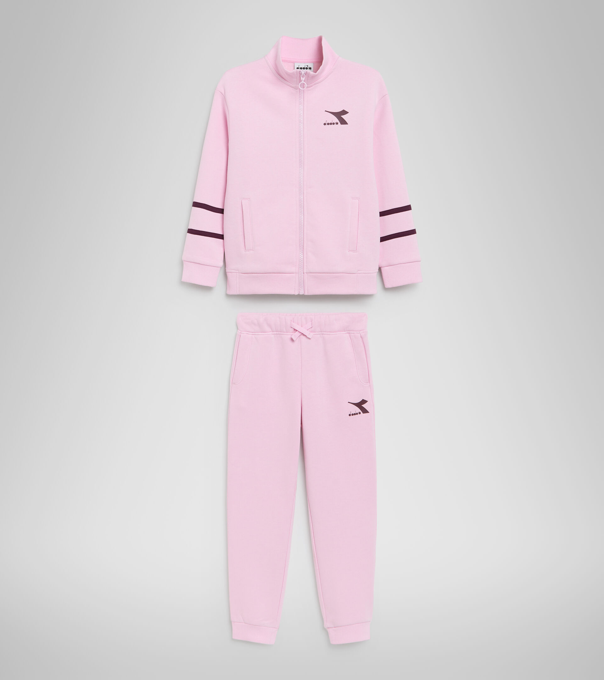 Survêtement de sport - Enfant JU.TRACKSUIT FZ CHROMIA OEILLET MIGNARDISE - Diadora