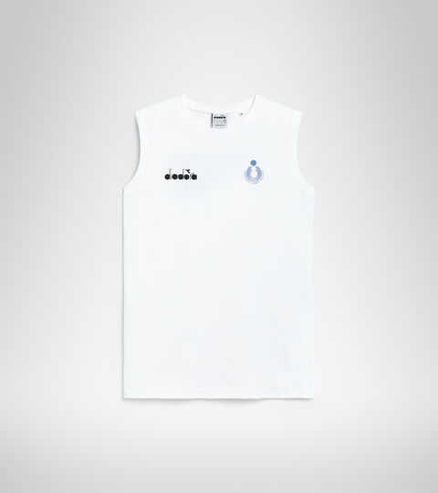 SLEEVELESS ALLENAMENTO UOMO BV ITALIA, OPTICAL WHITE Sleeveless shirt Men - Italy National Volleyball Team SLEEVELESS ALLENAMENTO UOMO BV ITALIA OPTICAL WHITE - Diadora