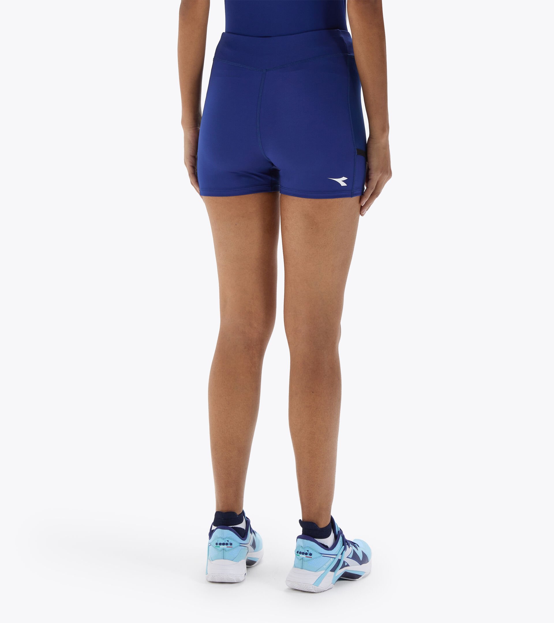 Pantalones cortos de tenis - Mujer L. SHORT TIGHTS POCKET CIANOTIPO AZUL - Diadora