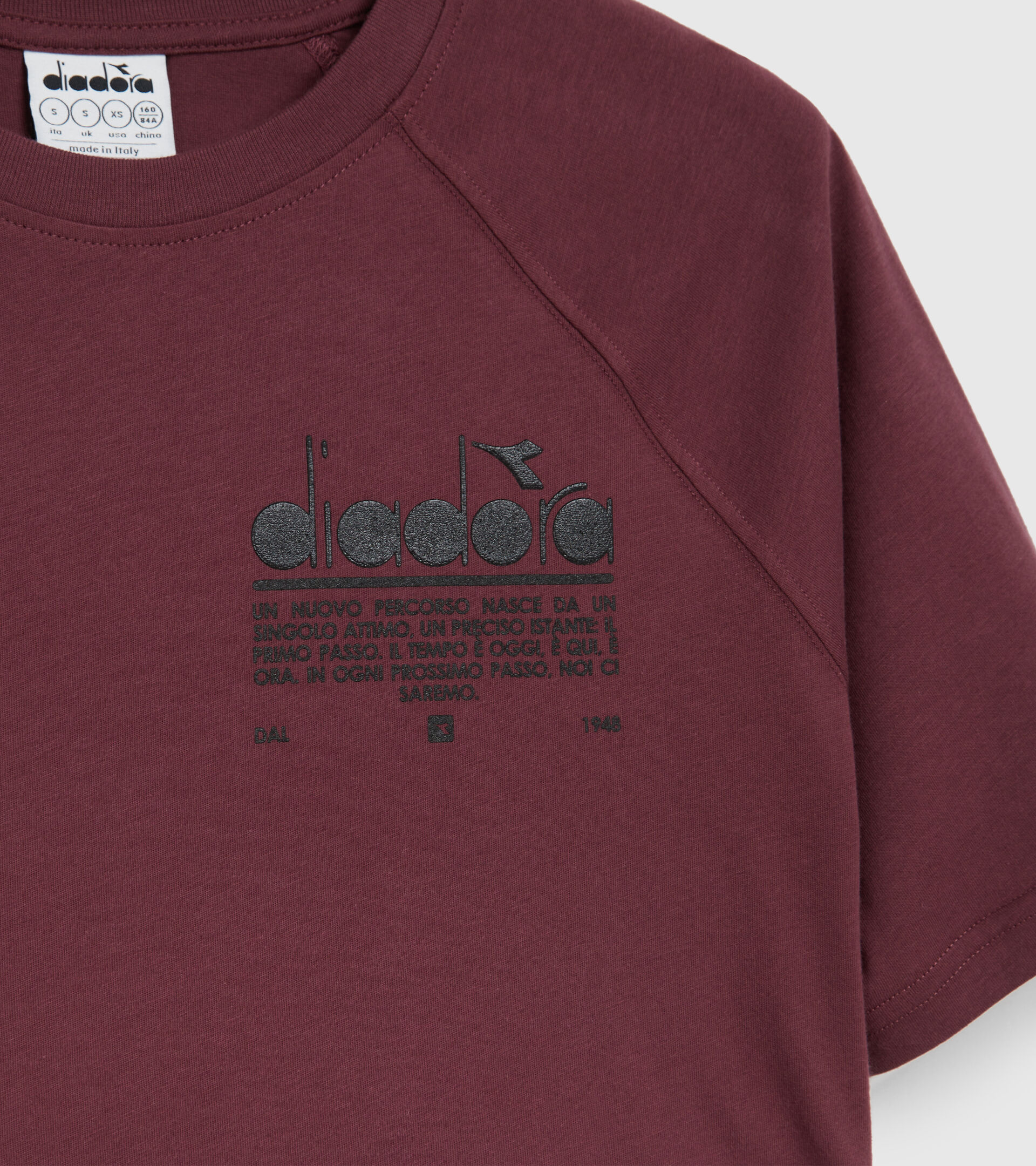 T-Shirt aus Baumwolle - Damen L. T-SHIRT SS  MANIFESTO VERNICHTET VIOLETT - Diadora