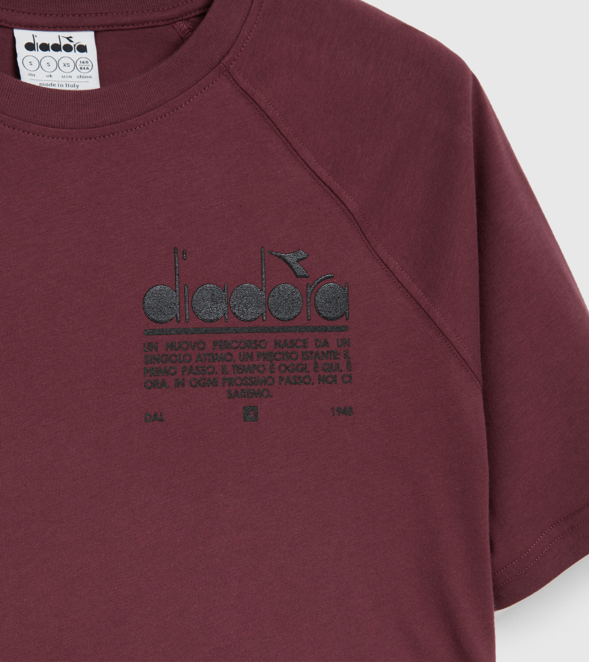 T-Shirt aus Baumwolle - Damen L. T-SHIRT SS MANIFESTO VERNICHTET VIOLETT - Diadora