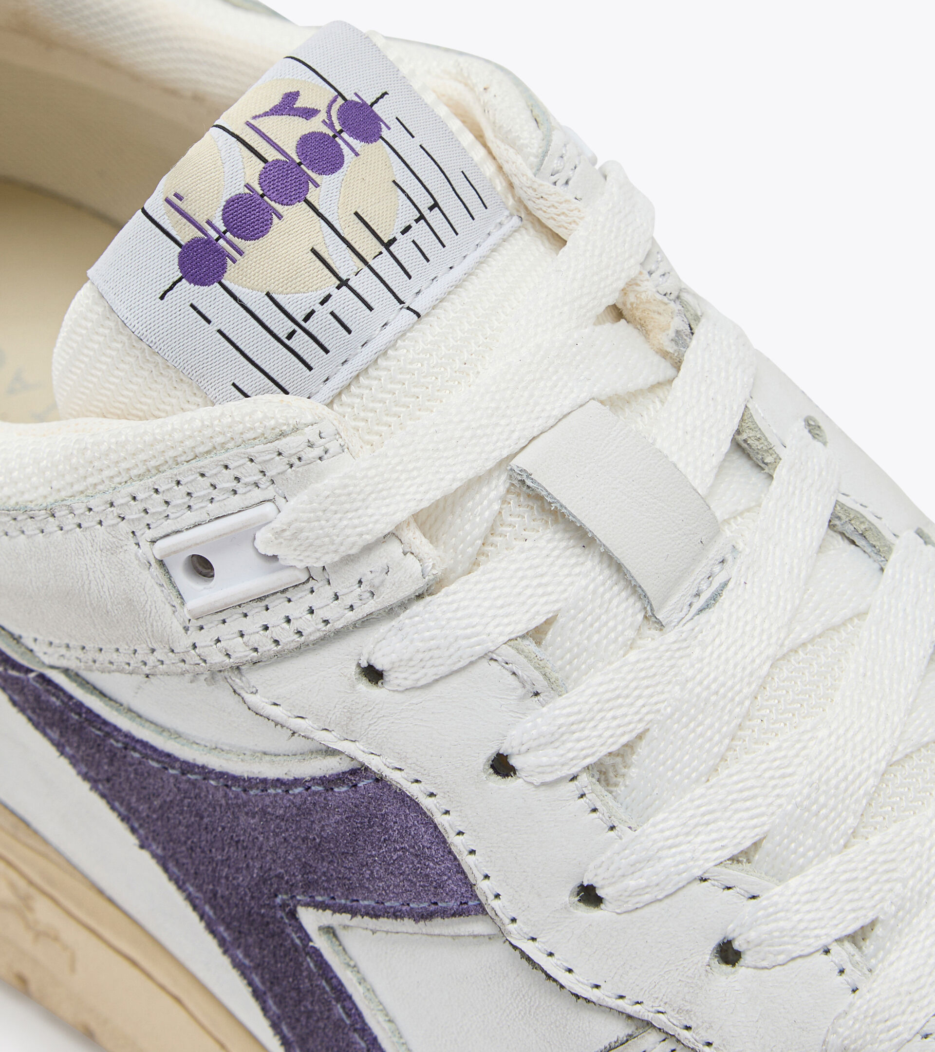 Heritage shoe - Unisex B.560 USED WHITE/VIOLET IRIS - Diadora