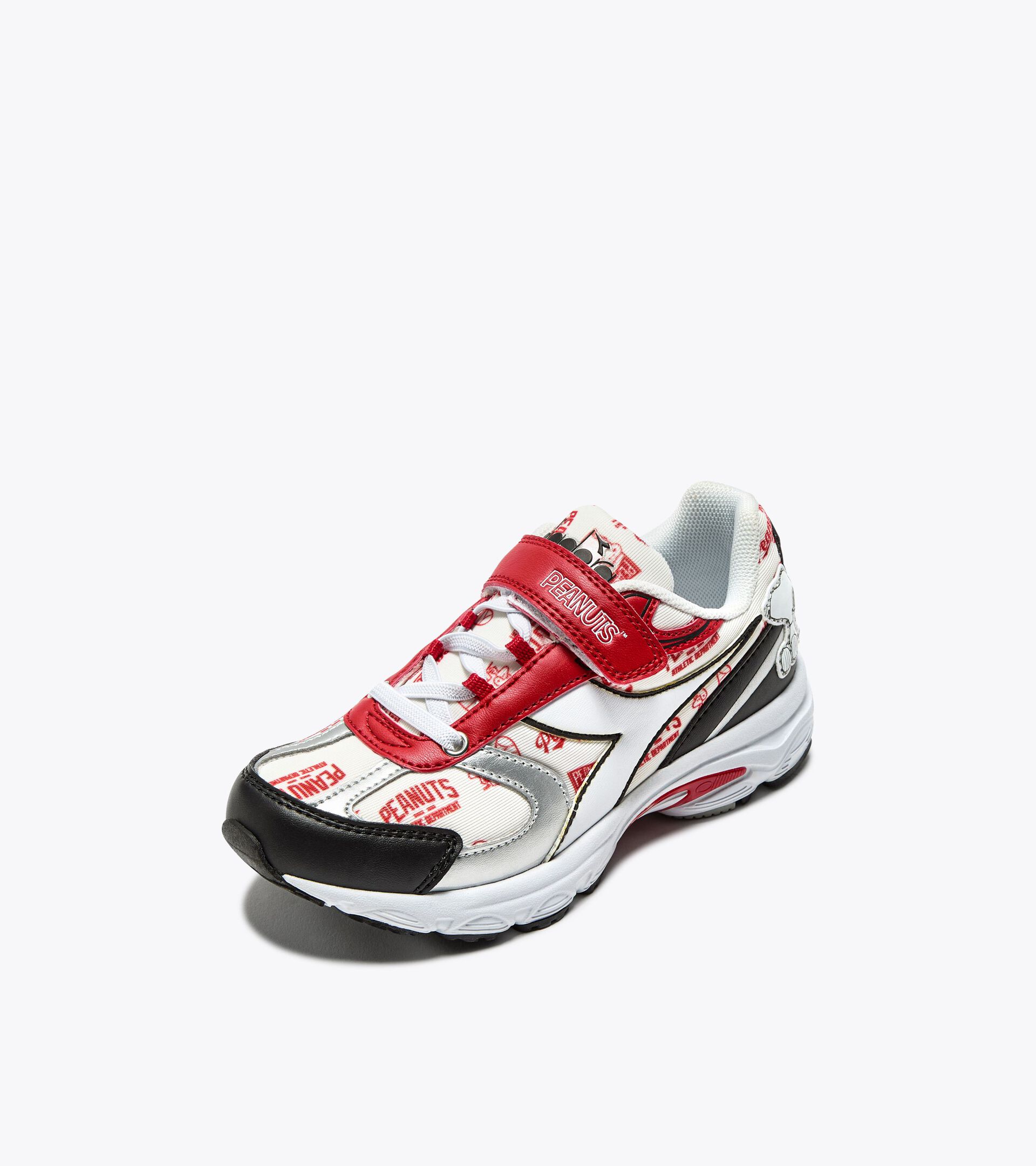 Peanuts sports sneakers - Boys - 4 to 8 years old SAO-KO 280 PEANUTS PS WHITE/BLACK/SALSA - Diadora
