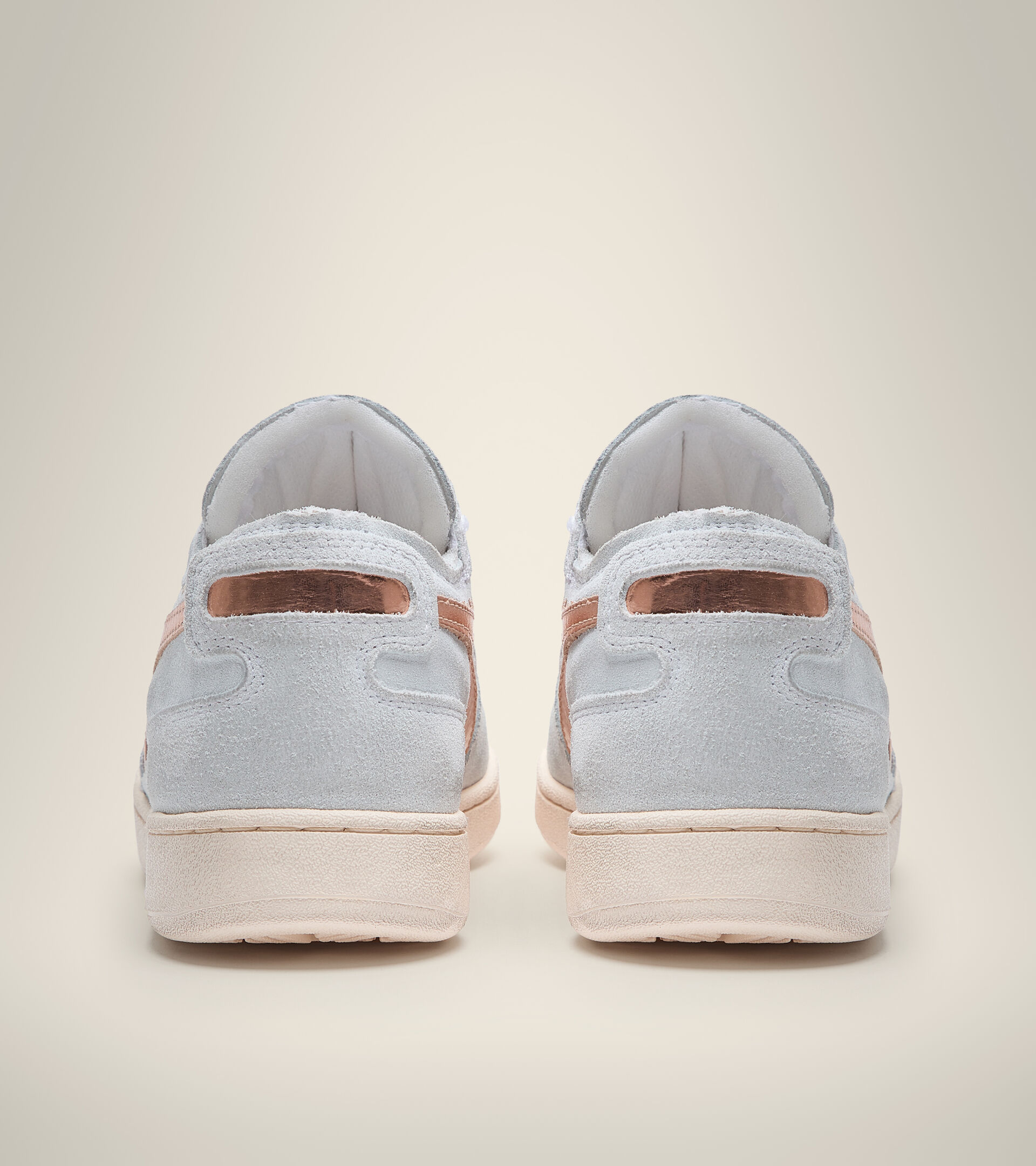 Heritage shoe - Women MI BASKET ROW CUT AMBER SUEDE WN PINK SPANISH VILLA - Diadora