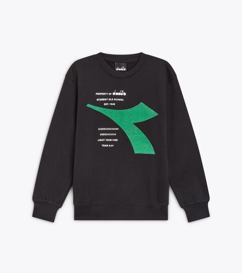 JB. SWEATSHIRT CREW FREGIO, NERO Felpa crewneck - Ragazzo JB. SWEATSHIRT CREW FREGIO NERO - Diadora