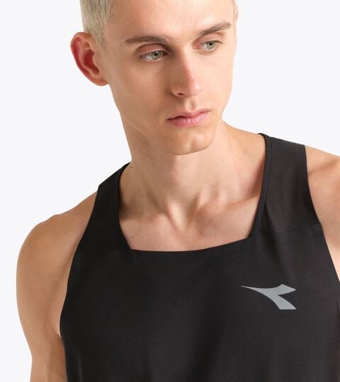 Super Light FIBRAZERO tank - Running - Men&rsquo;s TANK SUPER LIGHT FIBRAZERO BLACK - Diadora