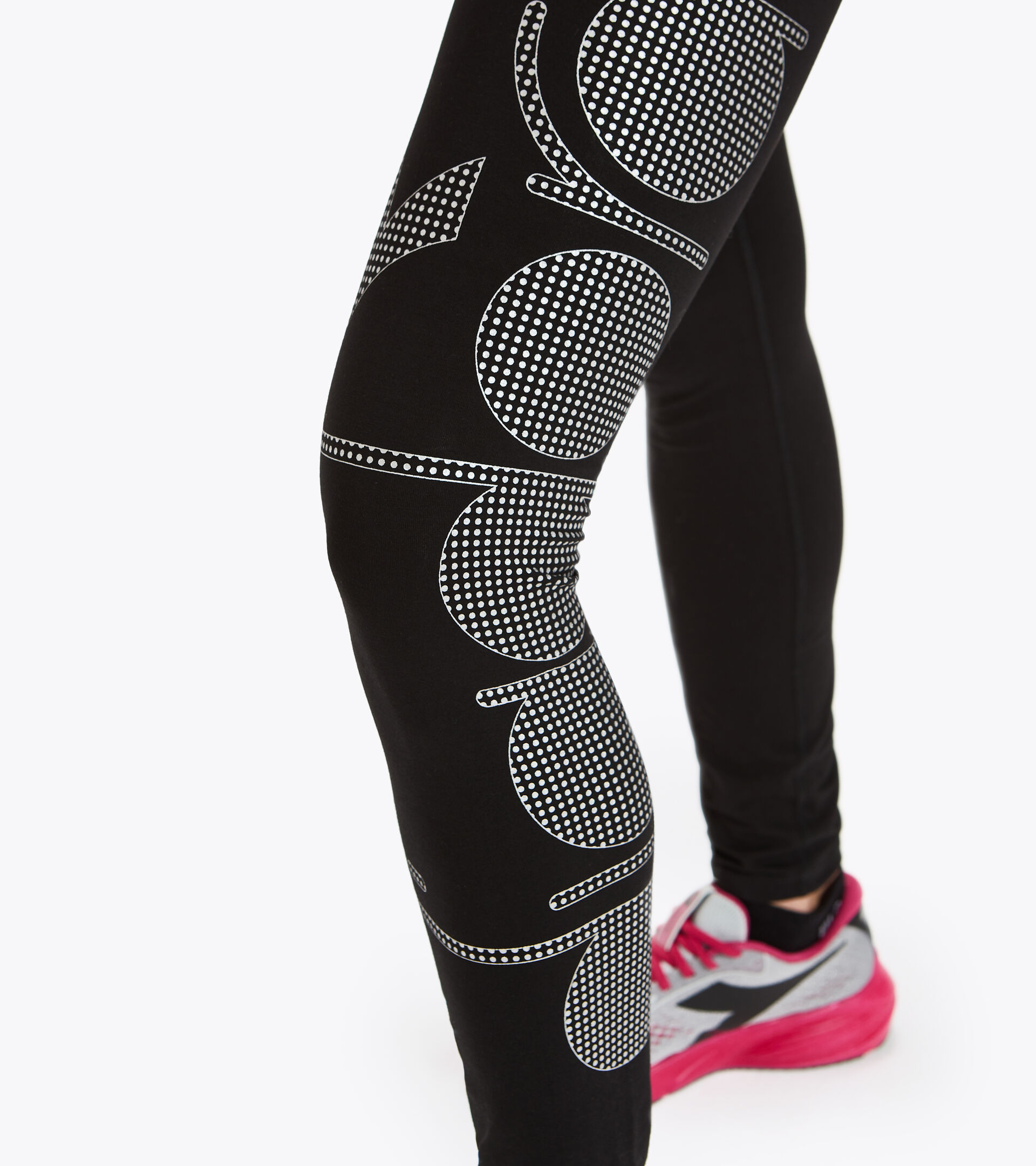 Running leggings - Women L. STC LEGGINGS BE ONE BLACK - Diadora