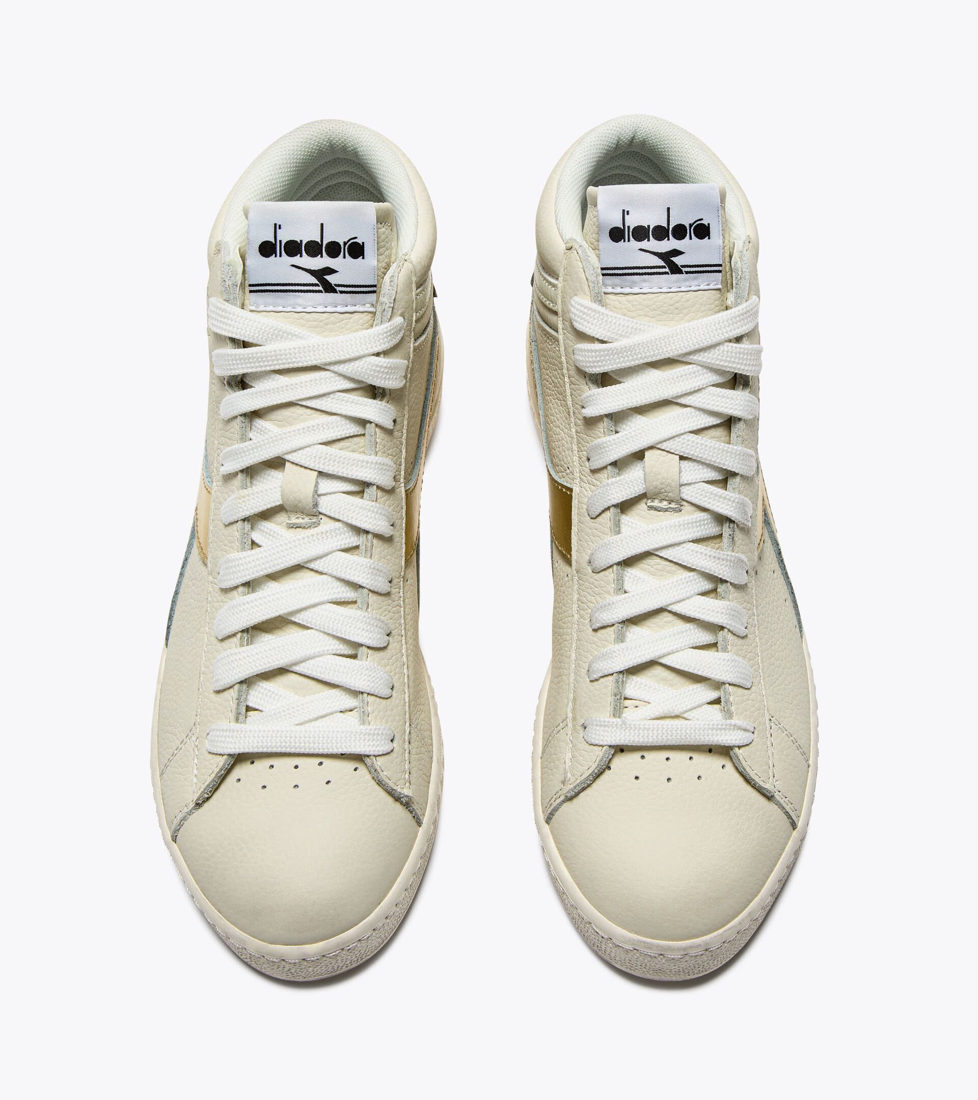 Sports shoes - Women GAME L HIGH WAXED METAL WN WHITE/GOLD - Diadora