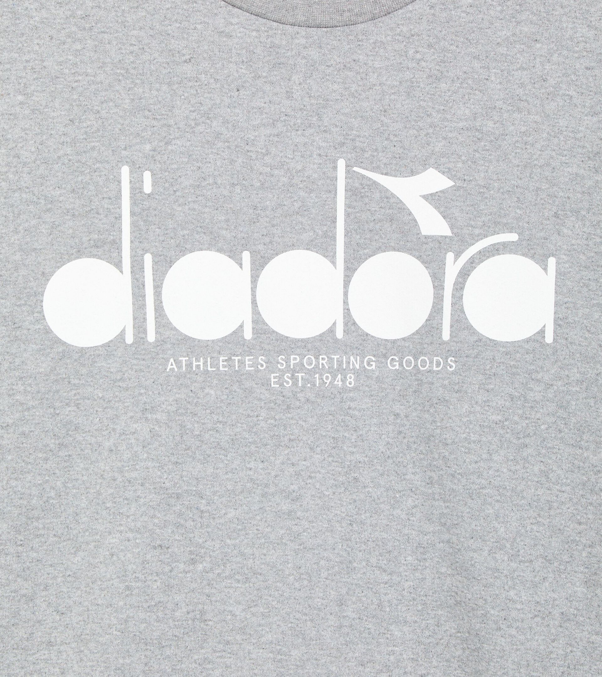 Sweatshirt aus Baumwolle mit rundem Ausschnitt - alle Geschlechter SWEATSHIRT CREW LOGO HOCHHAUS MELANGE - Diadora