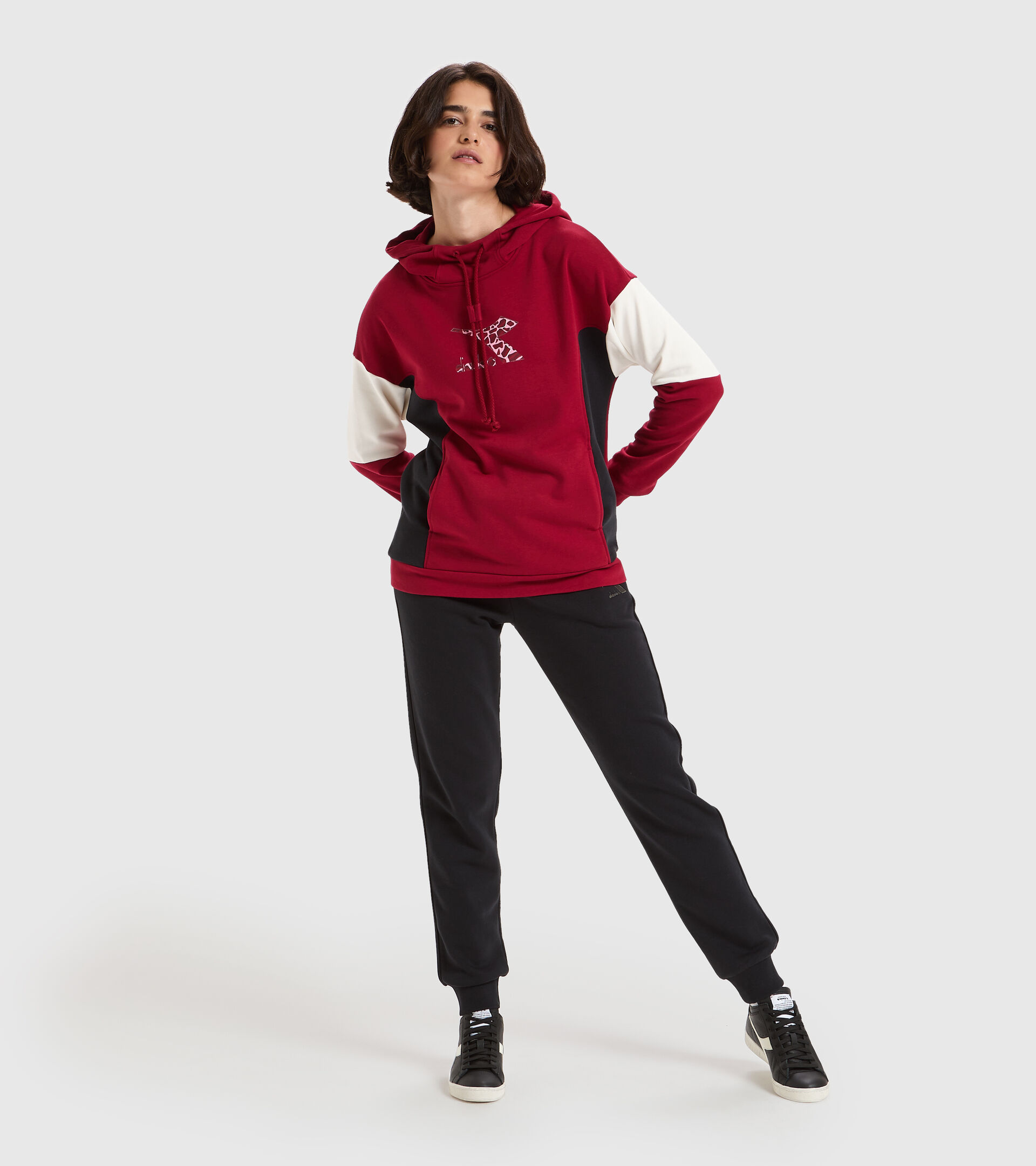 Apparel Sport DONNA L.HOODIE LUSH RUIBARBO Diadora