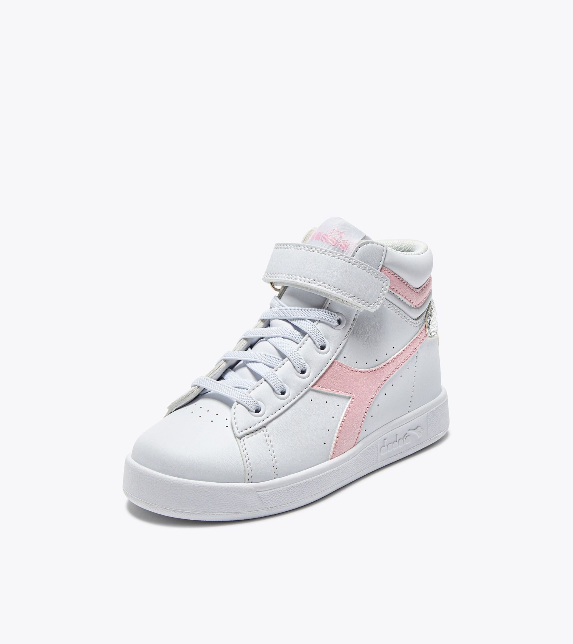 Sports shoes - Kids 4-8 years GAME P HIGH BALLET PS WHITE/PINK LADY - Diadora