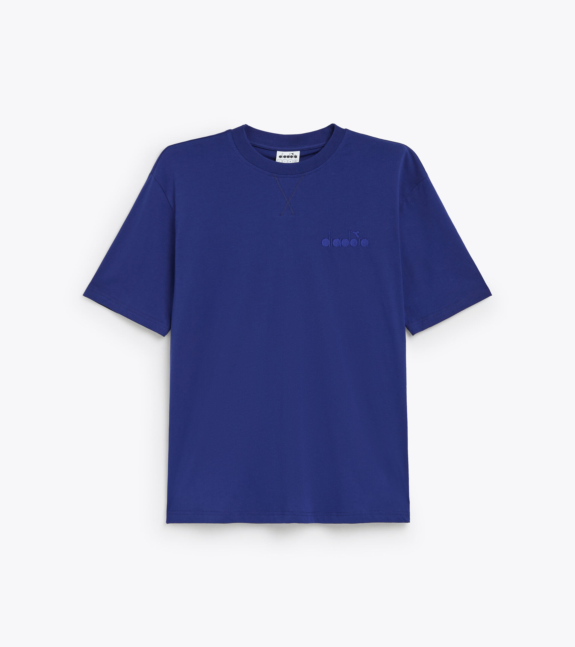 T-shirt en coton - Unisexe T-SHIRT SS SPW LOGO BLEUS - Diadora