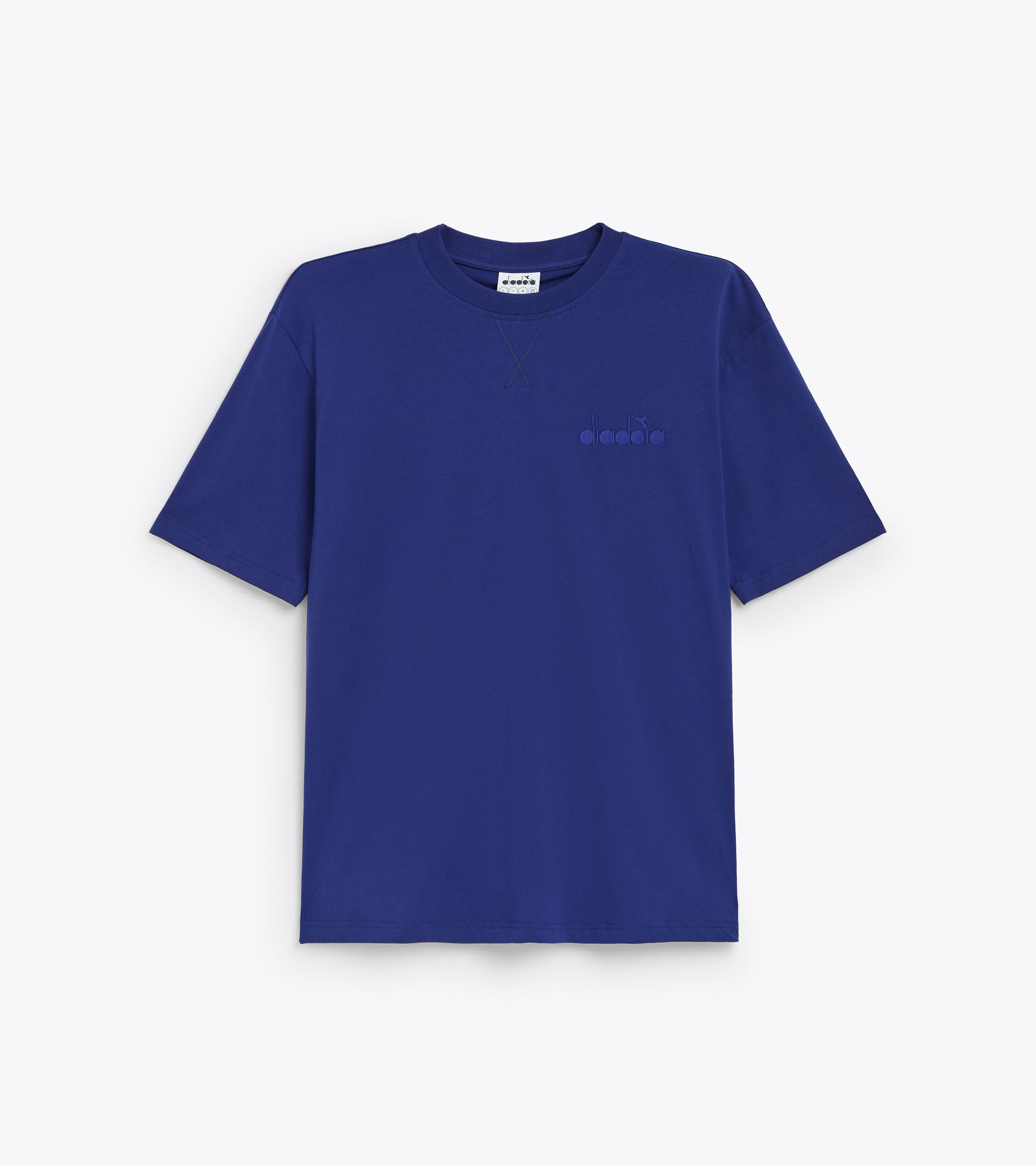 Camiseta de algodón - Unisex T-SHIRT SS SPW LOGO CIANOTIPO AZUL - Diadora