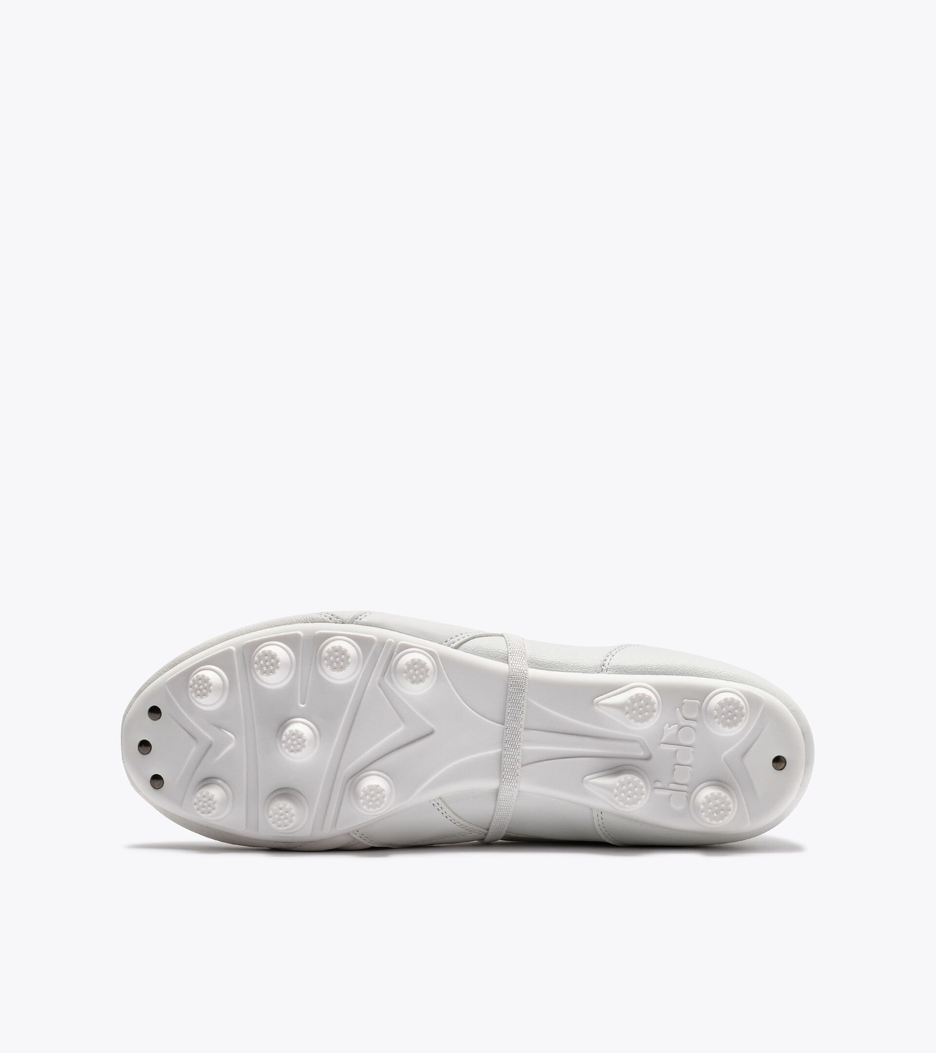 Fußballschuh aus Leder für kompakte Böden - Herren BRASIL ICON LT T MDPU MARSHMALLOW WEISS - Diadora