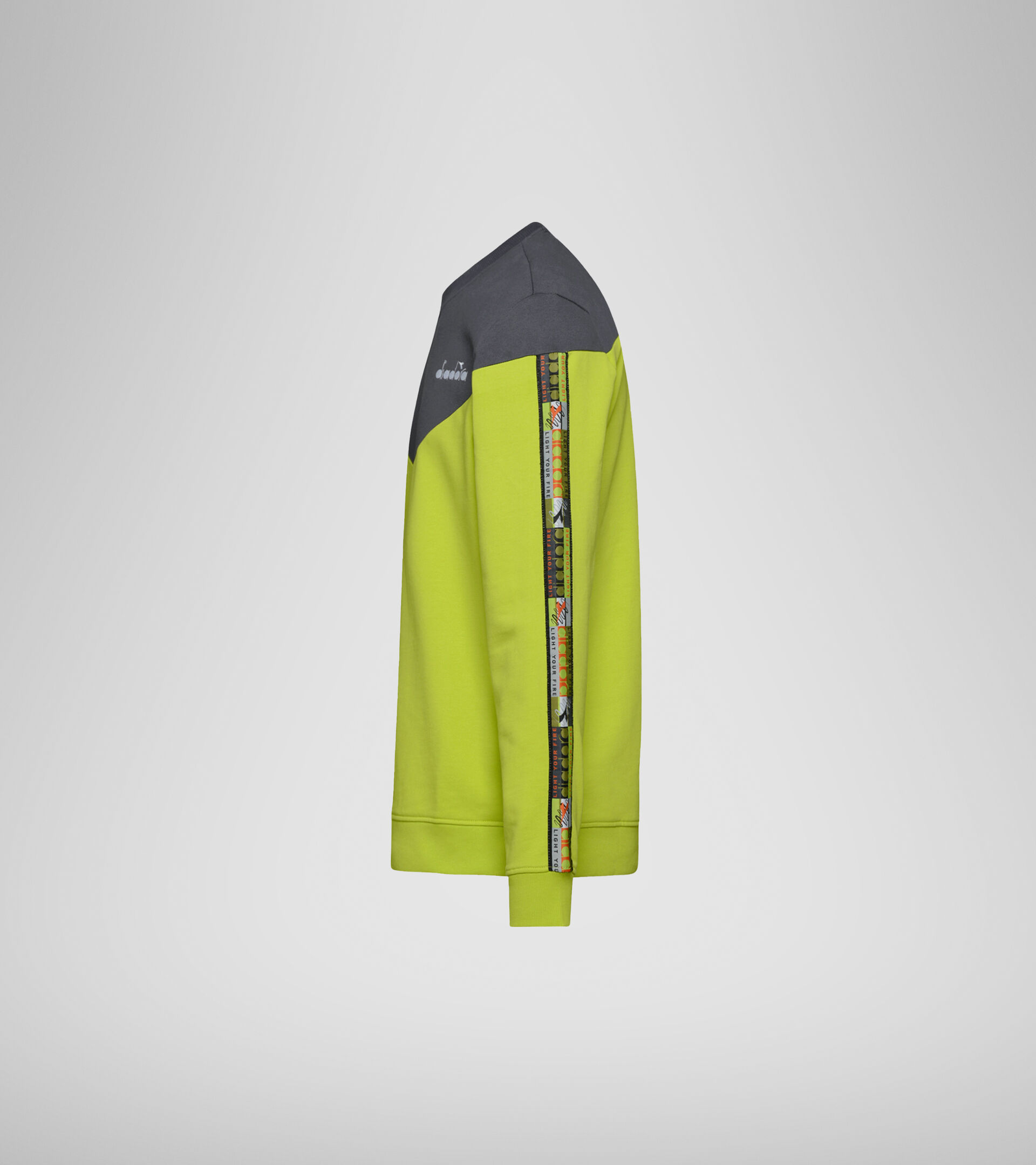 Crew-neck sweatshirt - Unisex SWEATSHIRT CREW 5PALLE OFFSIDE V LIME PUNCH - Diadora