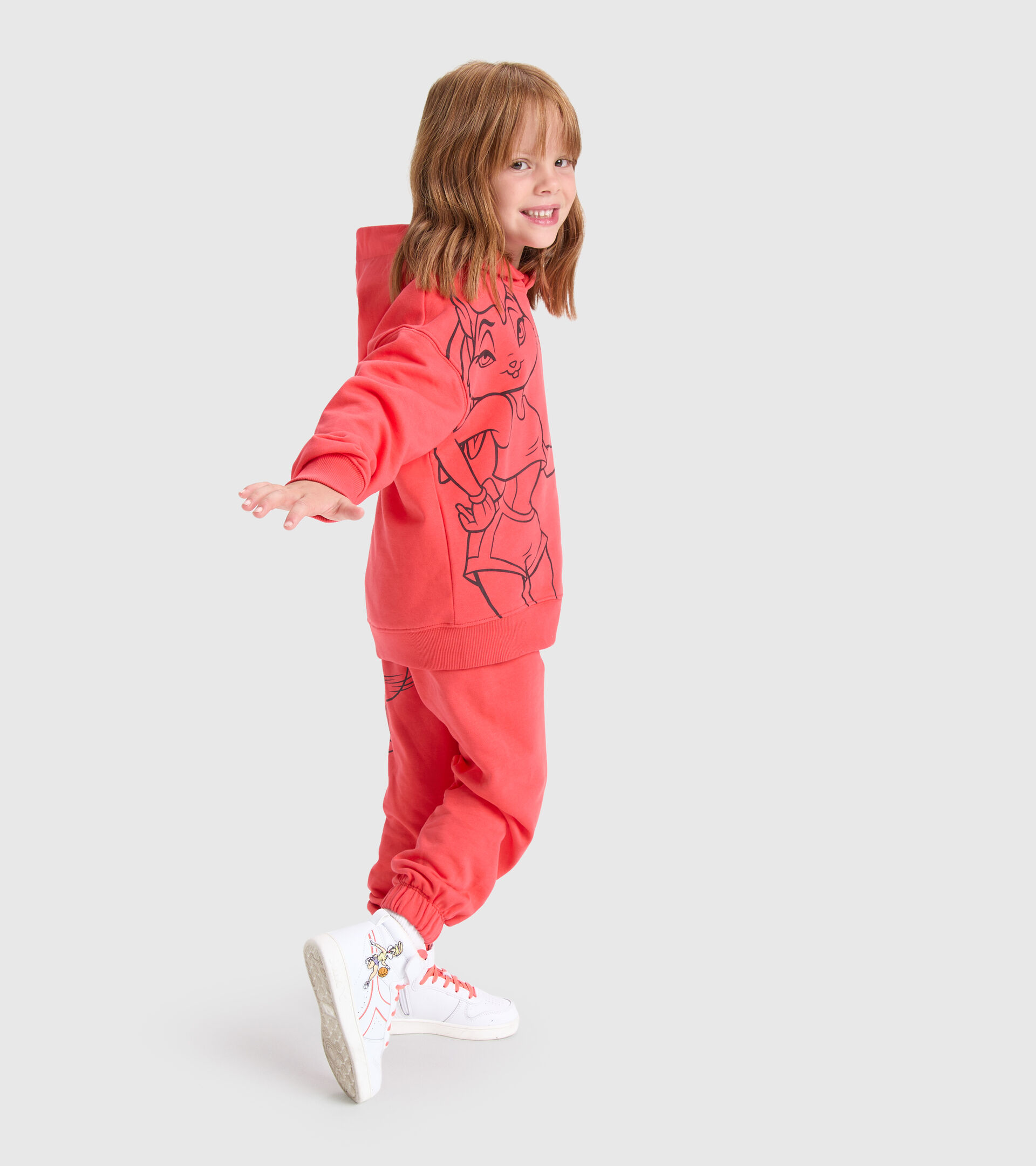 Hoodie - Kinder JU.HOODIE WB WARM KORALLE - Diadora