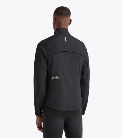 WINDBREAKER PACKABLE JACKET, NEGRO Chaqueta cortavientos plegable§Running§Hombre WINDBREAKER PACKABLE JACKET NEGRO - Diadora