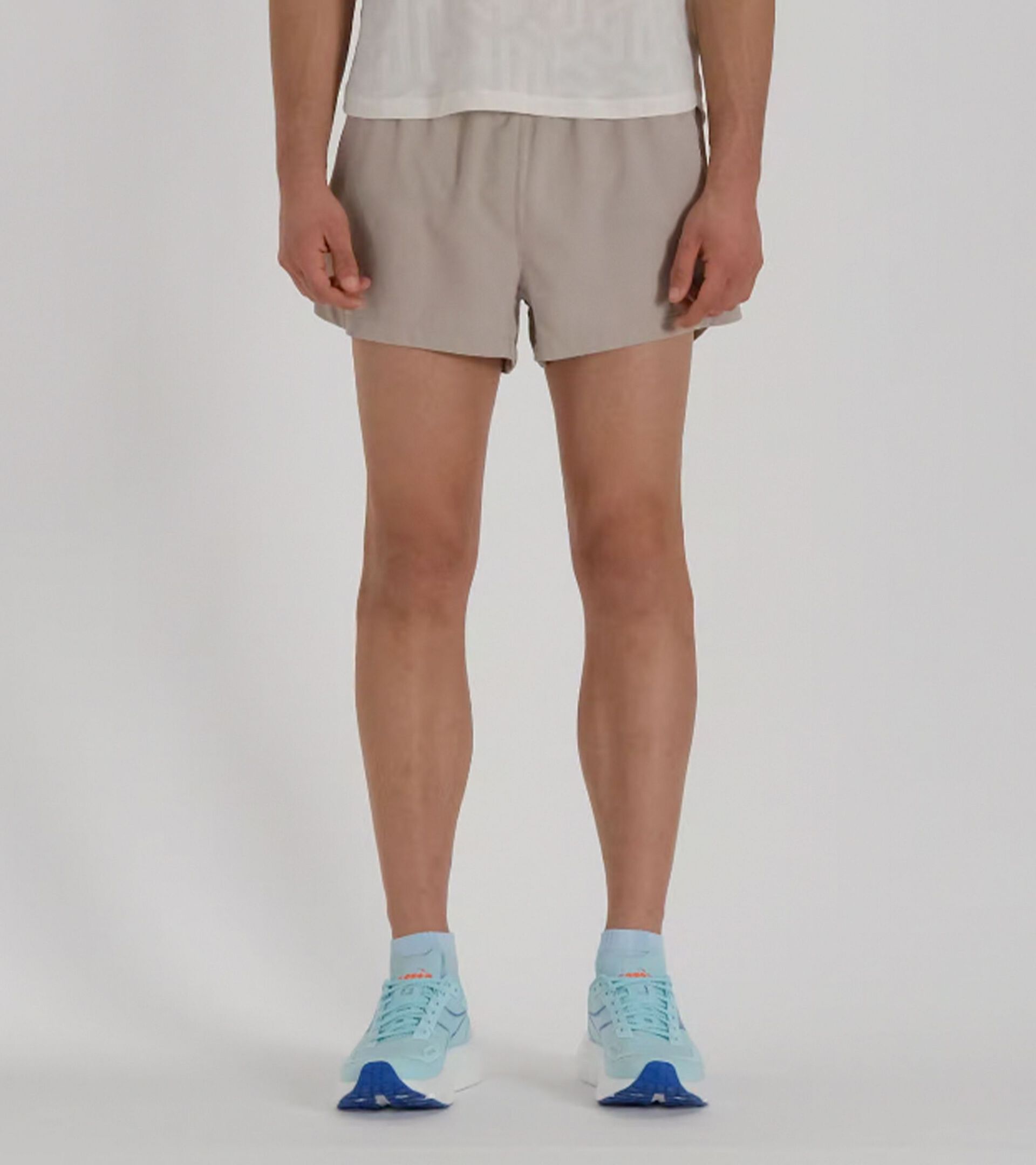 3’’ race shorts  - Coolcore light fabric - Men’s SUPER LIGHT SPLIT SHORTS 3 HUMUS - Diadora