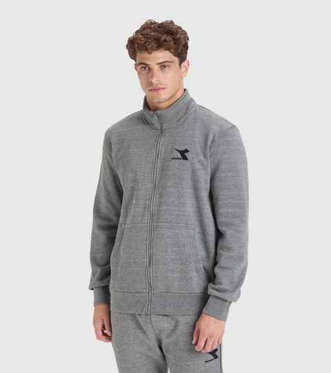 Sports sweatshirt - Men’s SWEAT FZ CORE DARK GRAY MELANGE (C6096) - Diadora