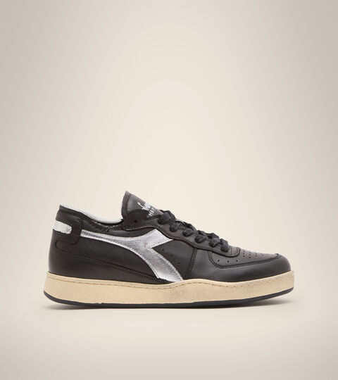 Chaussures Heritage - Unisexe MI BASKET ROW CUT NEW MOON NOIR - Diadora