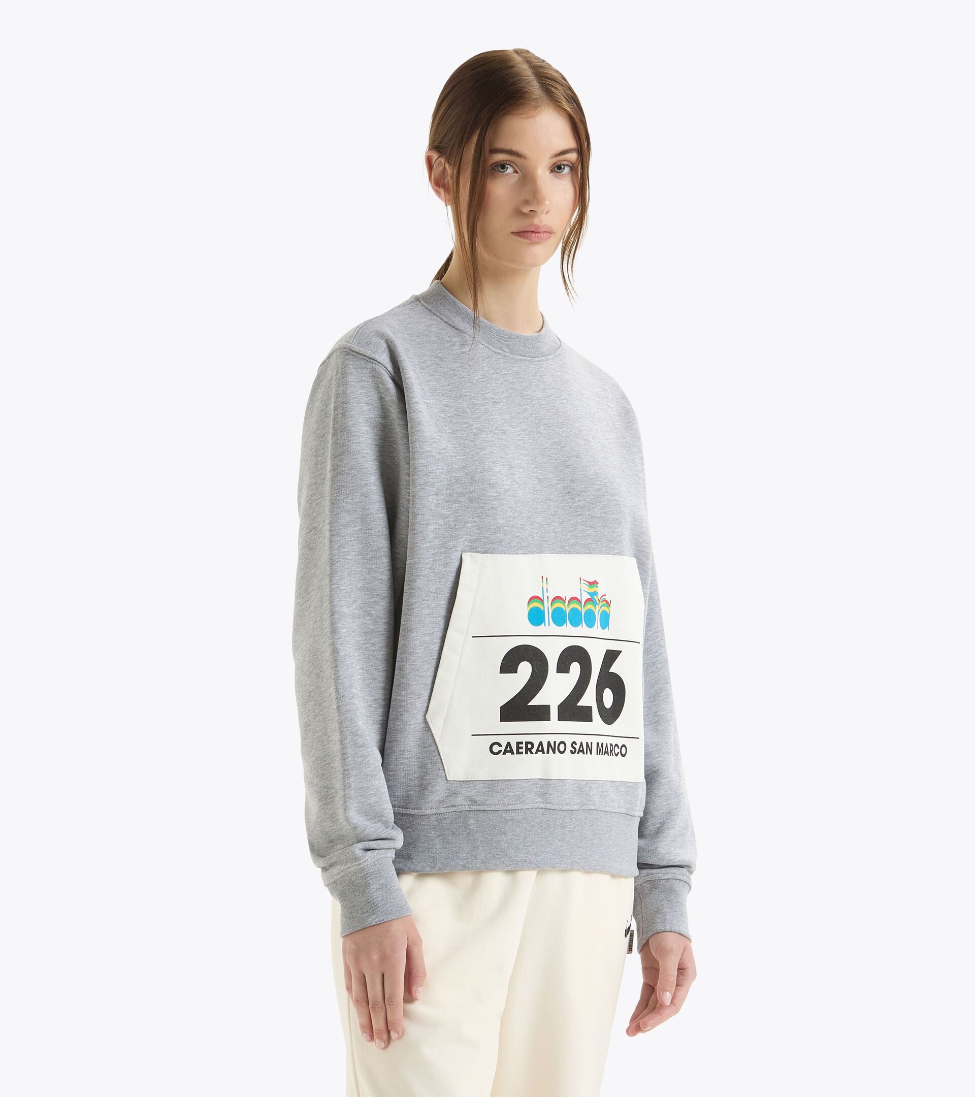 Crewneck sweatshirt - Gender Neutral SWEATSHIRT CREW G.D. 1984 (226) HIGH RISE MELANGE - Diadora