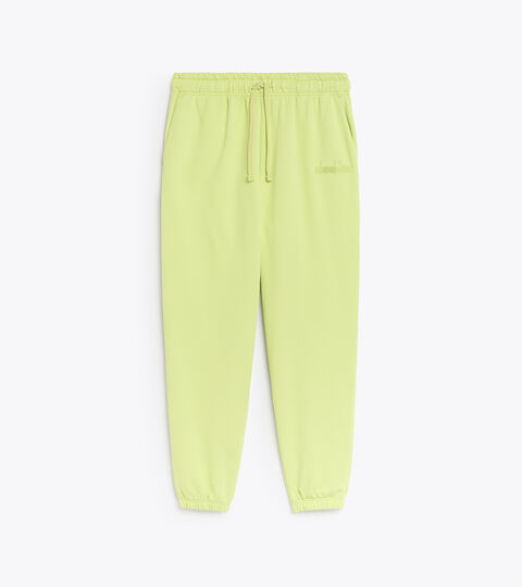PANT SPW LOGO, DARK LIME GREEN Cotton sweatpants - Gender neutral PANT SPW LOGO DARK LIME GREEN - Diadora