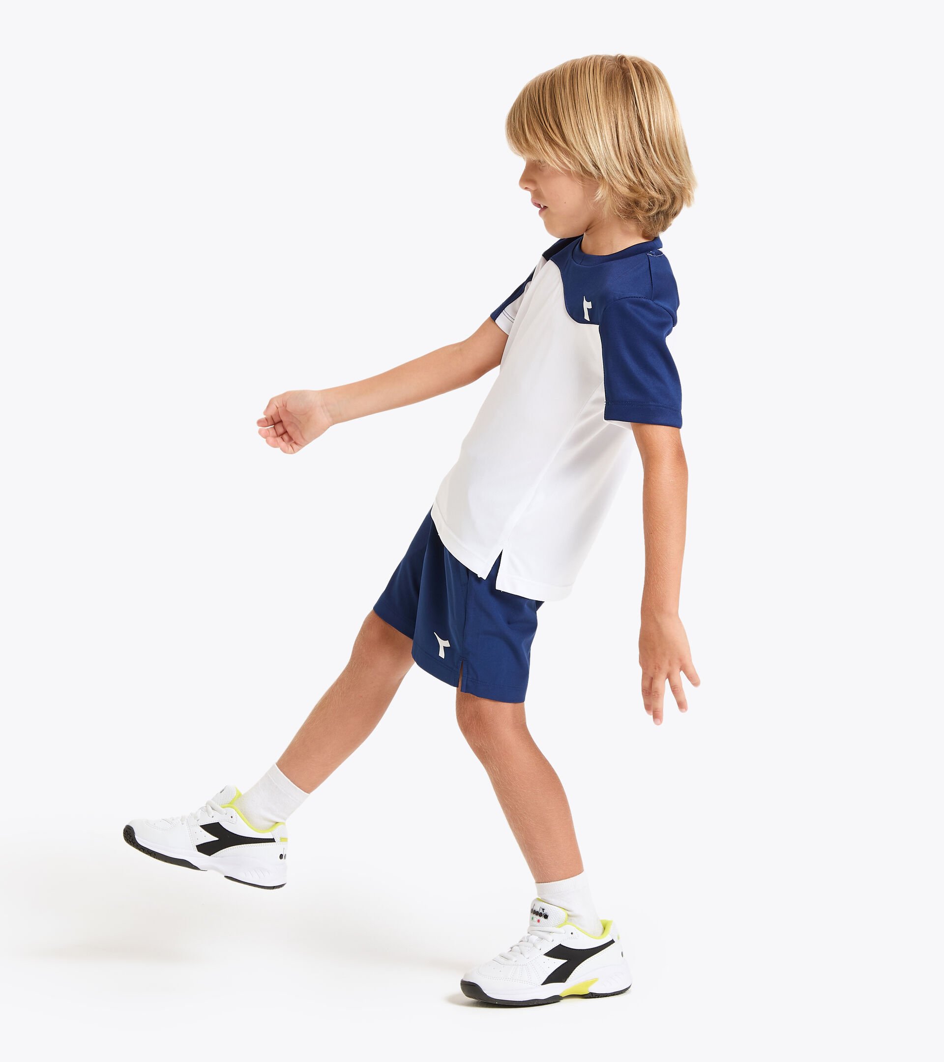 Tennis T-shirt - Junior J. T-SHIRT TEAM SALTIRE NAVY - Diadora