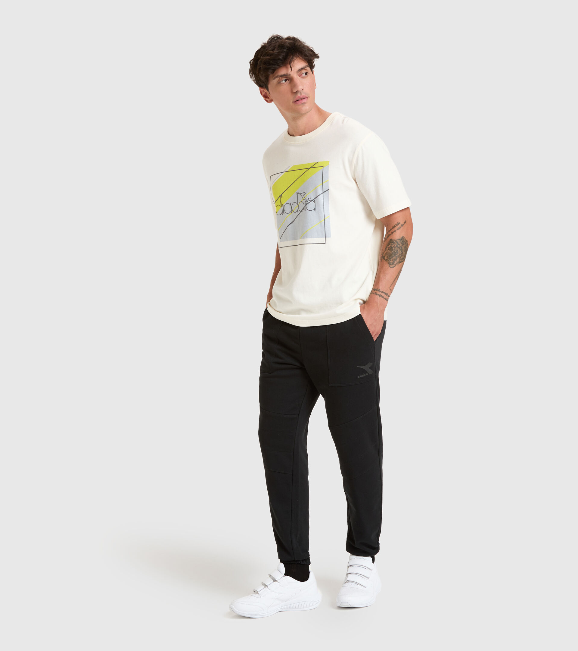 Pantalones deportivos - Hombre PANTS CUFF SHIELD NEGRO - Diadora